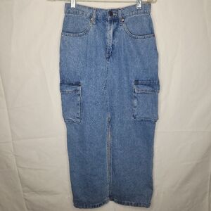 Sincerely Jules Blue Jean Maxi Skirt Size 1/24